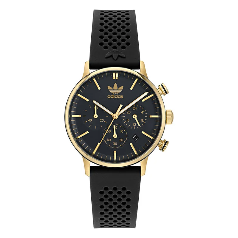 Unisex Night Out Style Watches-Adidas Originals Code One Chrono Unisex Black Watch AOSY23521 Unisex Night Out Style Watches-Adidas Originals Code One Chrono Unisex Black Watch AOSY23521