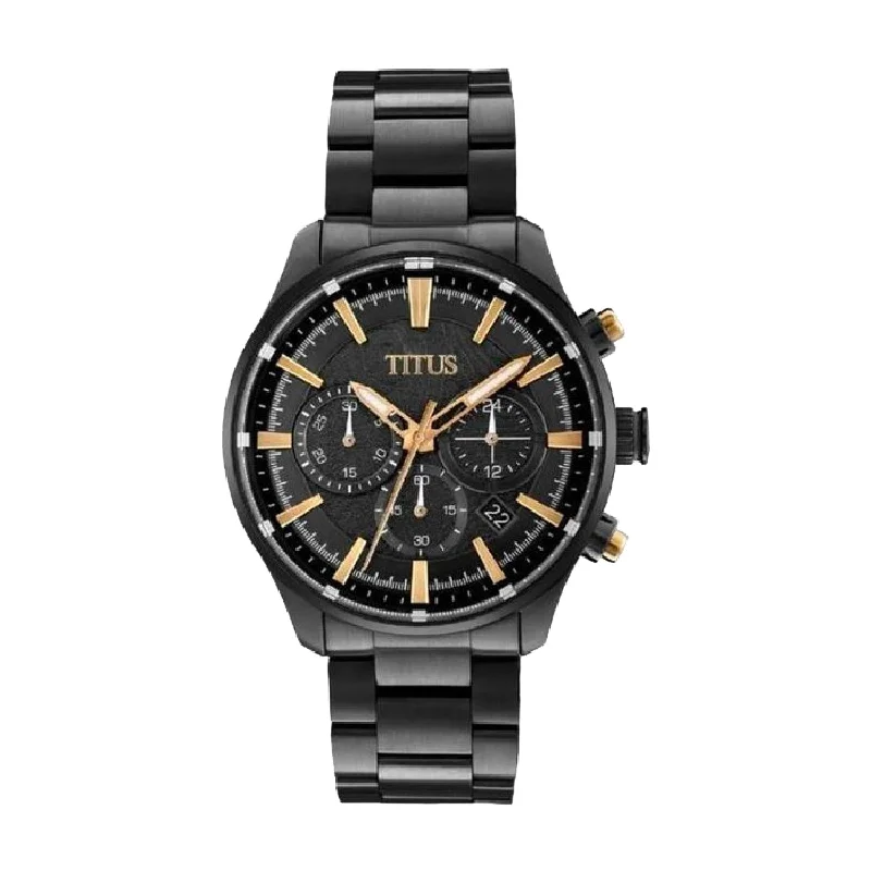 men's digital watches with mechanical display function -SOLVIL ET TITUS SABER W06-03287-005 CHRONOGRAPH QUARTZ MEN WATCH