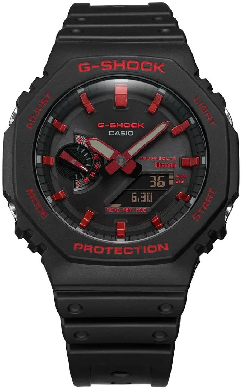 Smart Watches for Mens Health Monitoring-G-Shock 2100 Ignite Red Series Bluetooth
