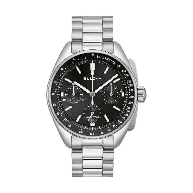 men's dive watches with phosphorescent hands -Lunar Pilot 43mm - Black on Bracelet