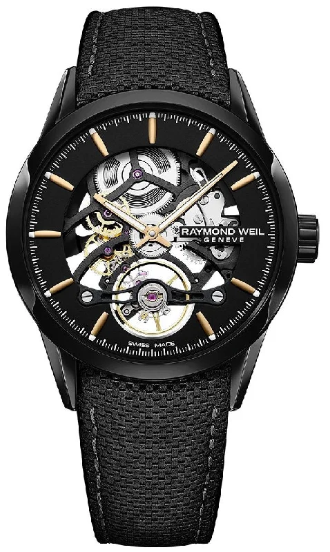 men's mechanical watches with collector's edition display function -Raymond Weil Freelancer Skeleton RW1212