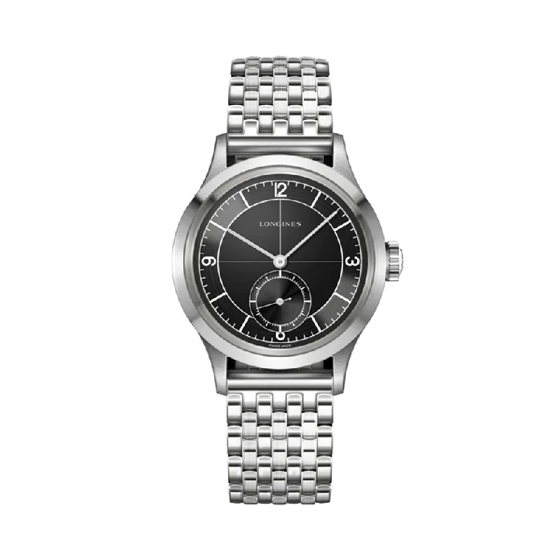 men's dive watches with modern style -Heritage Classic Sector Dial - Black on Bracelet