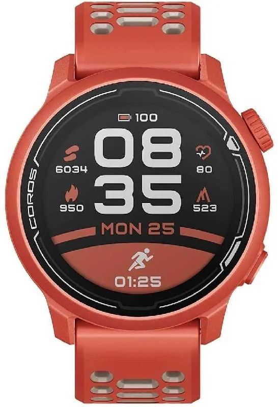 Mens Smart Watches Noise Cancellation-Coros Watch Pace 2 Premium GPS Sport Red D