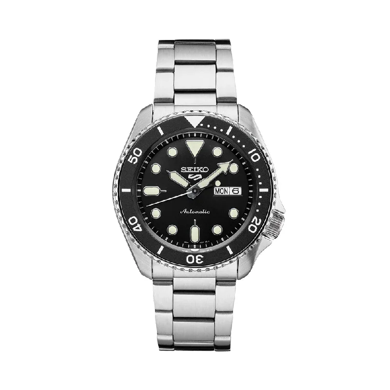men's dive watches with 24-hour display -SRPD55 5 Sports 42.5mm - Black on Bracelet