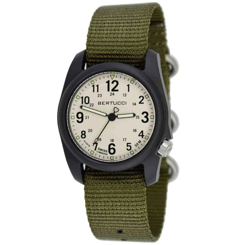 men's field watches for formal events -Bertucci DX3 Field Defender Olive