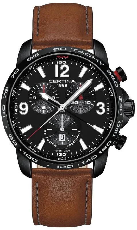 men's chronograph watches for runners -Certina DS Podium Chronograph D