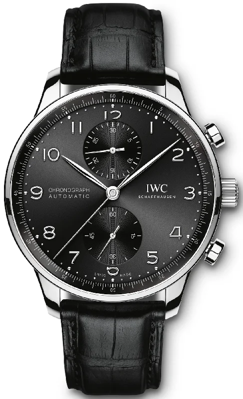 men's chronograph watches with timer style design -IWC Portugieser Chronograph