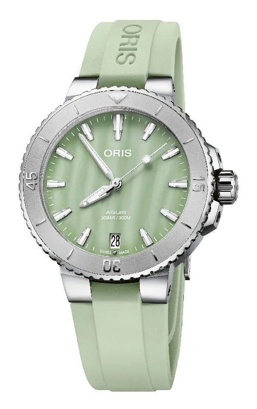 women's mechanical watches for formal events -Oris Aquis Date 36.5mm