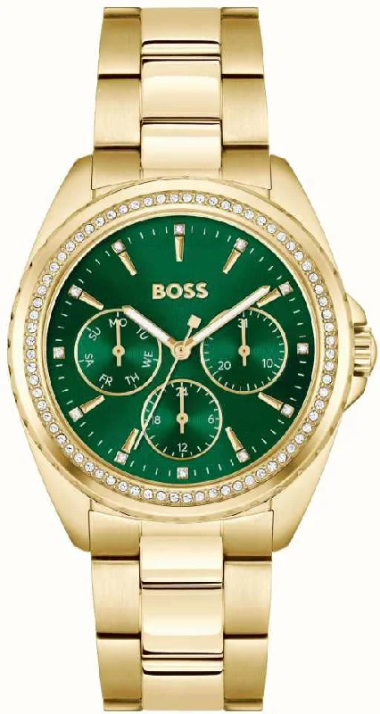 women's mechanical watches with concave design -Boss Atea Ladies