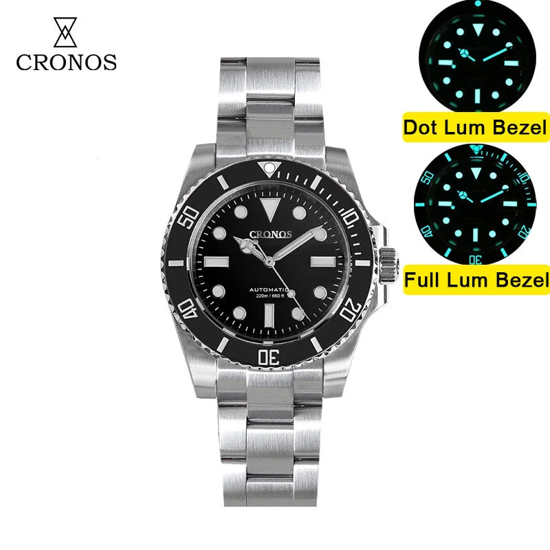 men's dive watches for everyday wear -Cronos No Date PT5000 Sub Diver Watch L6005