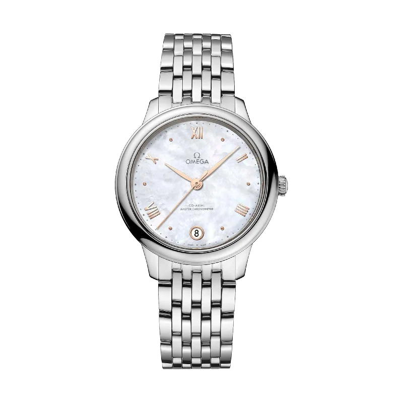 men's pilot watches with commemorative edition design -De Ville Prestige Co-Axial Master Chronometer 34mm - MOP on Bracelet men's pilot watches with commemorative edition design -De Ville Prestige Co-Axial Master Chronometer 34mm - MOP on Bracelet