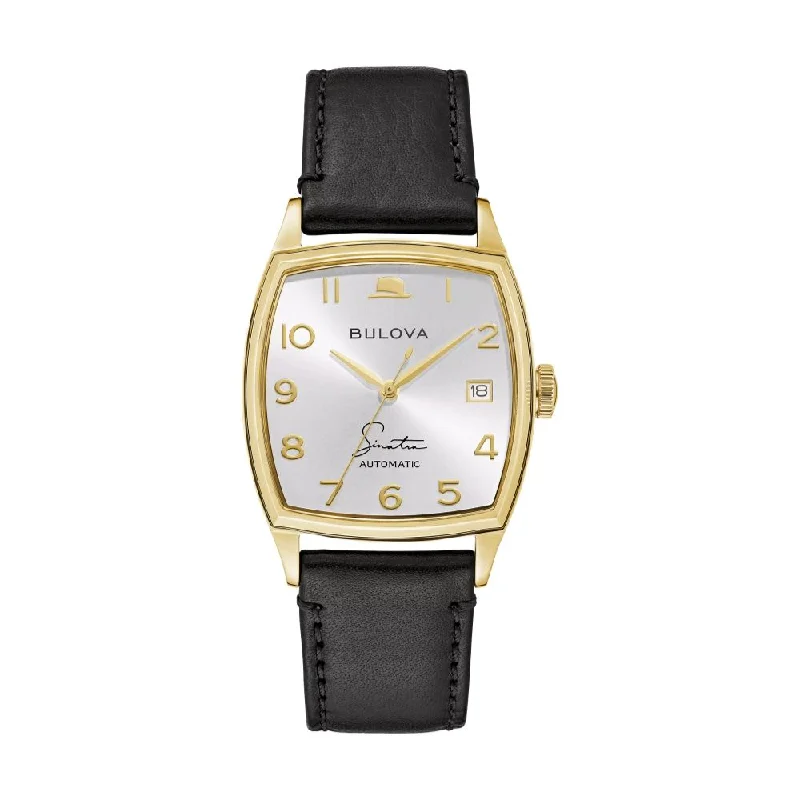 affordable men's pilot watches -Young at Heart Gold-Tone Case SIlver Dial