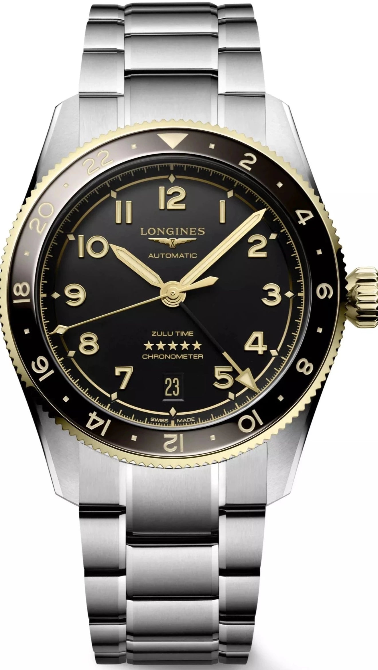 men's mechanical watches with sleek style design -Longines Spirit Zulu Time 39 Mens men's mechanical watches with sleek style design -Longines Spirit Zulu Time 39 Mens