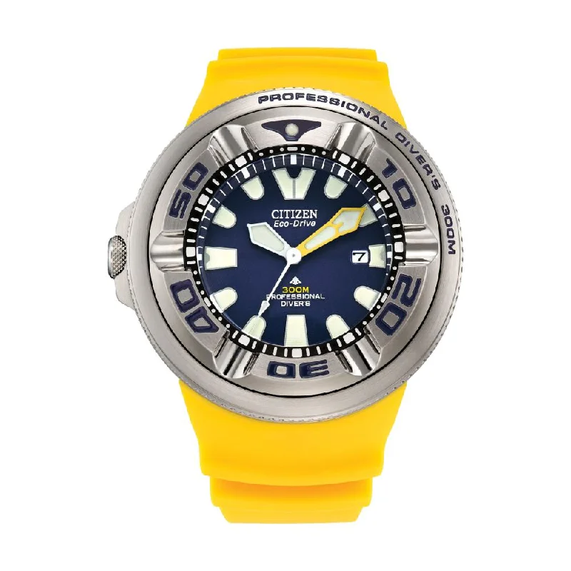 men's GMT watches with convex design -Promaster Dive "Ecozilla" Blue Dial