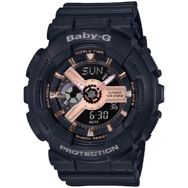 luxury men's skeletonized watches with power reserve -G-Shock BA110RG Baby-G Rose Gold Black luxury men's skeletonized watches with power reserve -G-Shock BA110RG Baby-G Rose Gold Black