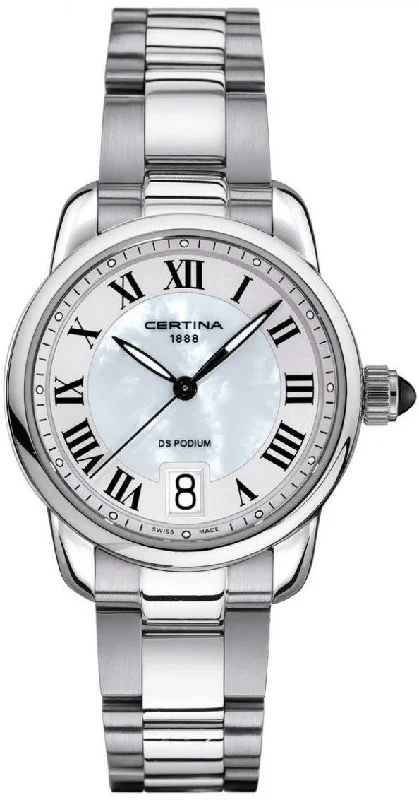 women's Certina moon phase design watches -Certina DS Podium Lady Quartz