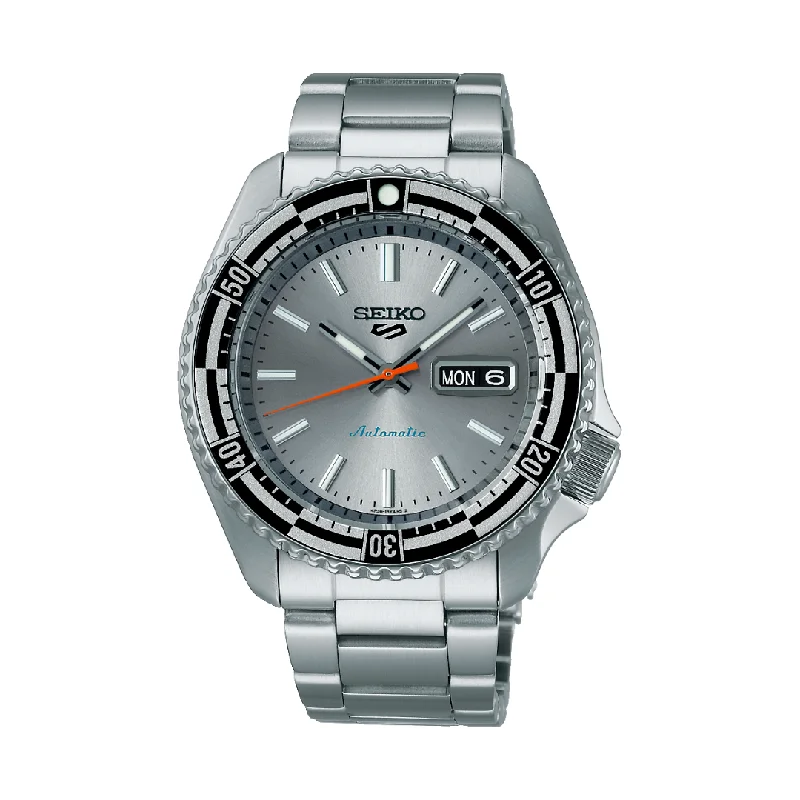 men's dive watches with magnifying glass -SEIKO 5 SPORTS SRPK09K1 SPECIAL EDITION THE ‘NEW RALLY DIVER’ RETRO COLOUR MEN WATCH