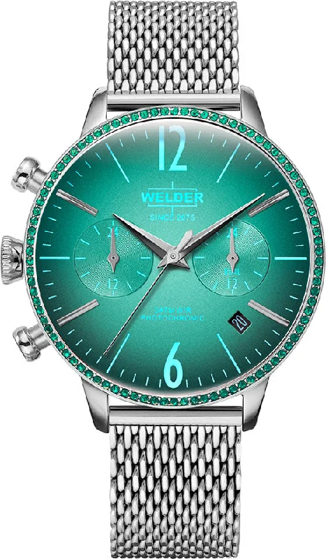 women's mechanical watches with gold accents -Welder Watch Moody Dual Time