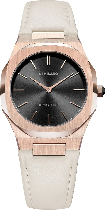 women's mechanical watches with silicone style straps for outdoor activities -D1 Milano Watch Ultra Thin