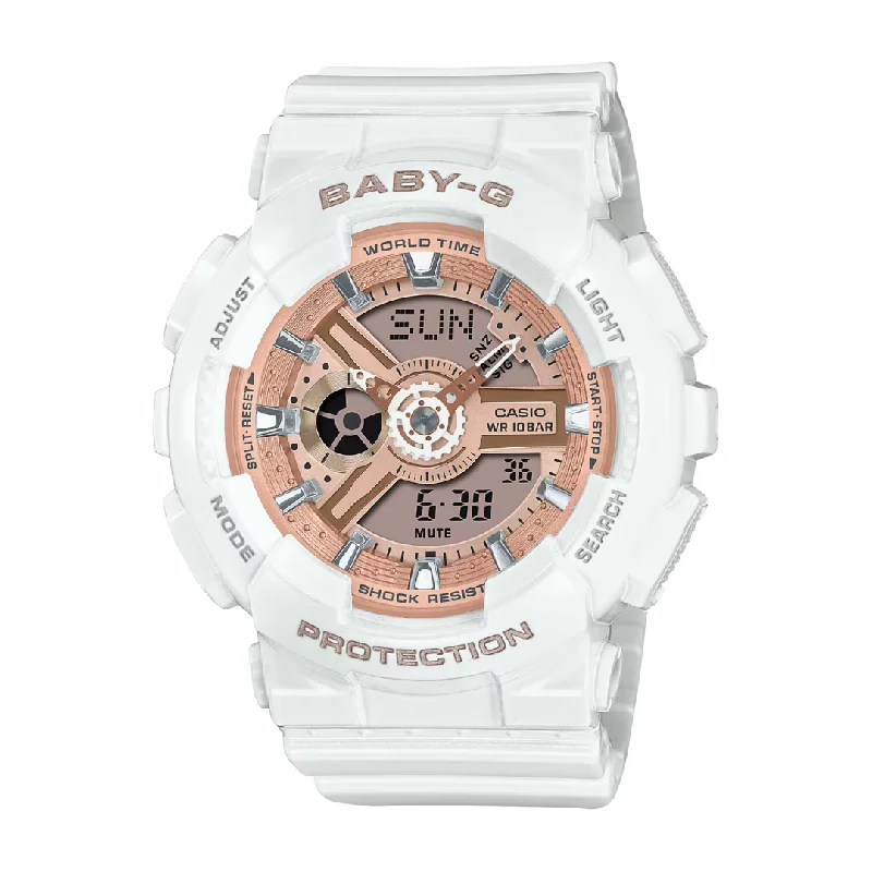 women's Casio anniversary edition watches -CASIO BABY-G BA-110X-7A1DR ANALOG-DIGITAL WHITE WATCH women's Casio anniversary edition watches -CASIO BABY-G BA-110X-7A1DR ANALOG-DIGITAL WHITE WATCH