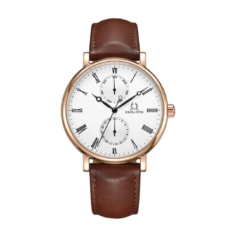 men's digital watches with quartz display -SOLVIL ET TITUS CLASSICIST W06-03300-002 MULTI-FUNCTION QUARTZ MEN WATCH men's digital watches with quartz display -SOLVIL ET TITUS CLASSICIST W06-03300-002 MULTI-FUNCTION QUARTZ MEN WATCH