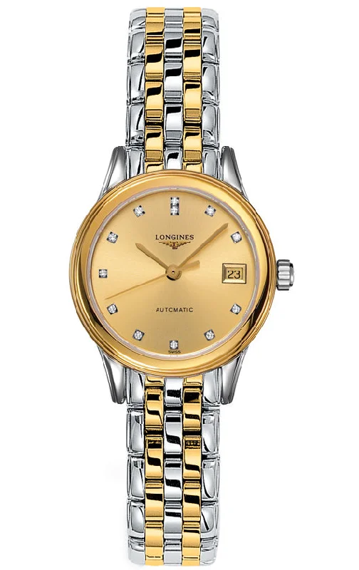 women's Longines logo engraving design watches -Longines Flagship Ladies