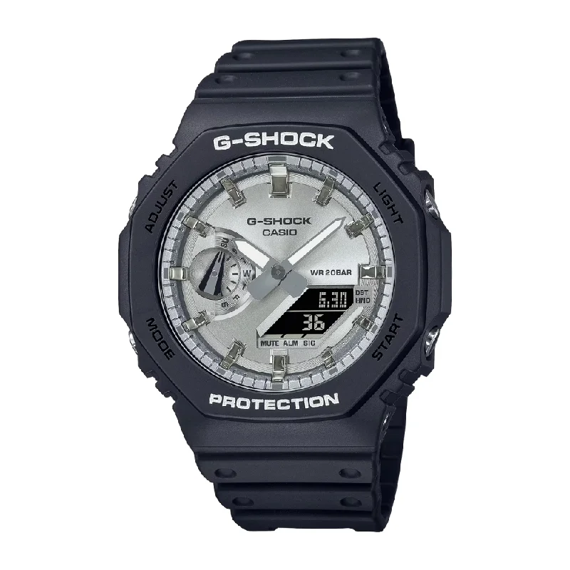 men's digital watches with anti-reflective style design -CASIO G-SHOCK GA-2100SB-1ADR ANALOG-DIGITAL BLACK SILVER WATCH men's digital watches with anti-reflective style design -CASIO G-SHOCK GA-2100SB-1ADR ANALOG-DIGITAL BLACK SILVER WATCH