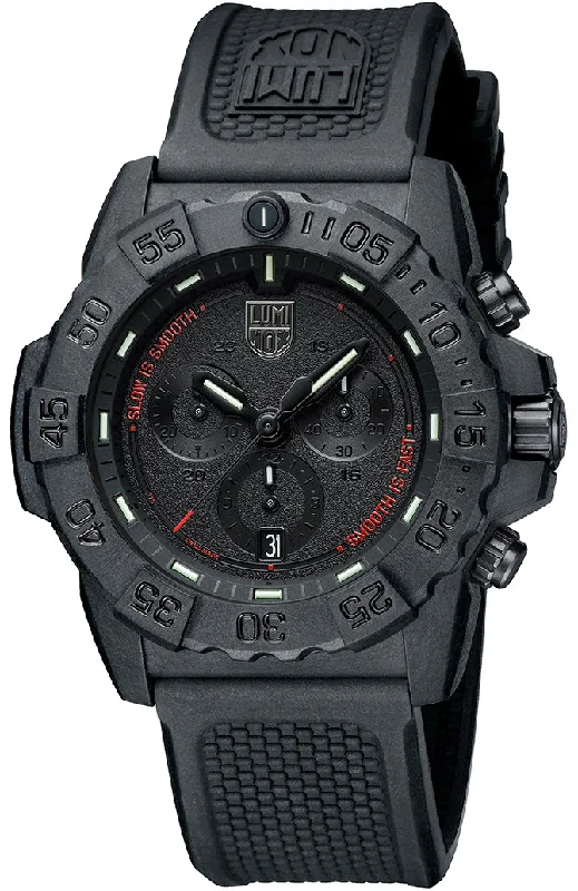 men's chronograph watches with quick-release style straps -Luminox Navy Seal 3850 Series Chronograph men's chronograph watches with quick-release style straps -Luminox Navy Seal 3850 Series Chronograph