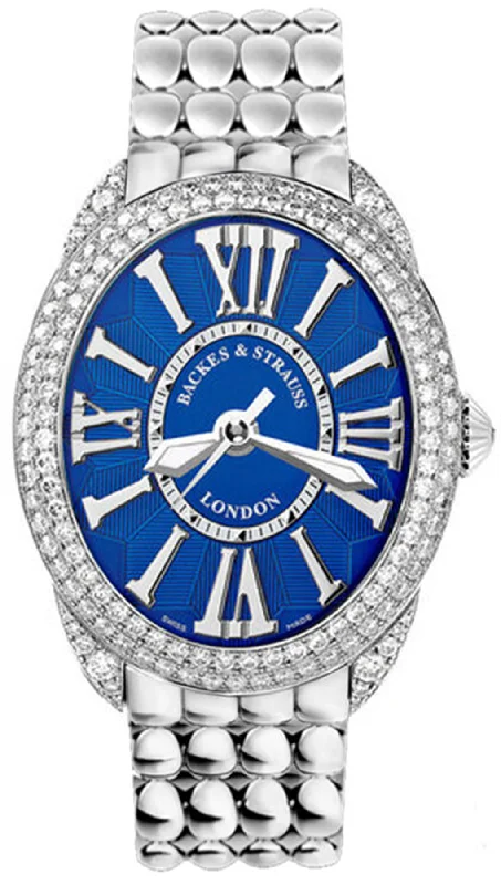 women's mechanical watches with moon phase -Backes & Strauss Watch Regent Steel 3238 women's mechanical watches with moon phase -Backes & Strauss Watch Regent Steel 3238