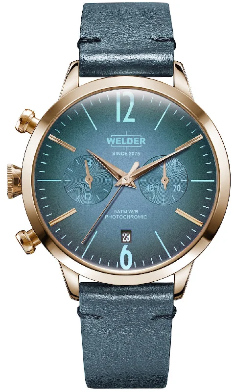 women's mechanical watches with water-resistant design -Welder Watch Moody K55 Chrono Mono Time Ladies