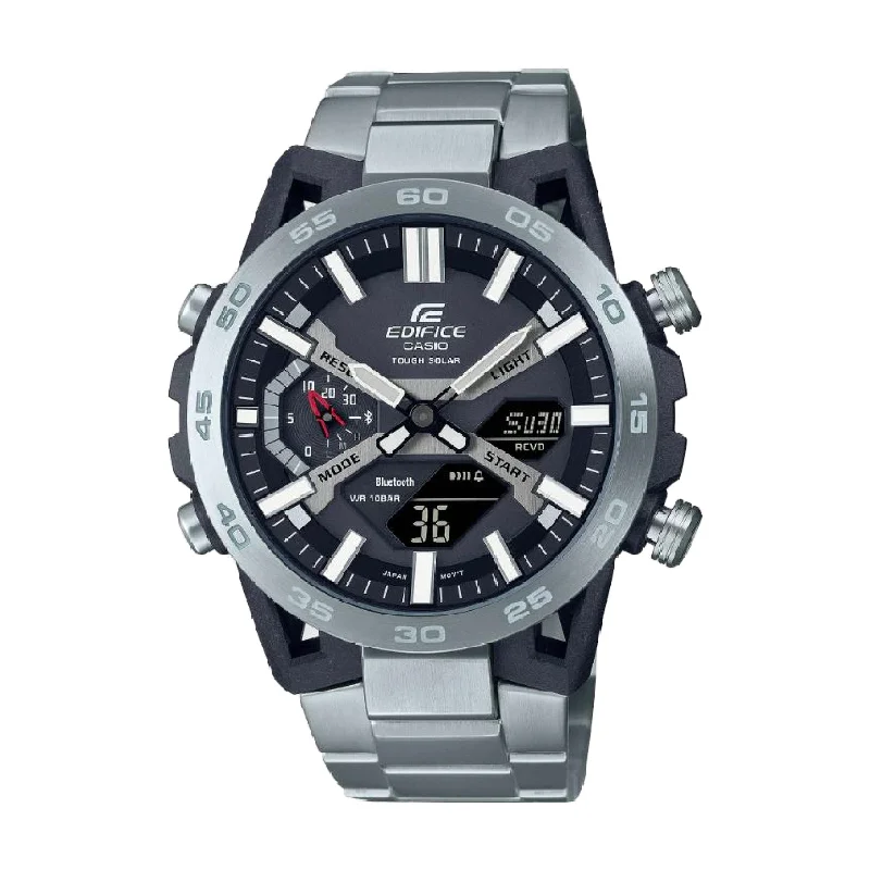 men's Cartier with metal straps -CASIO EDIFICE ECB-2000D-1ADF SOSPENSIONE MEN WATCH