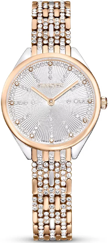women's mechanical watches with day-night design -Swarovski Attract