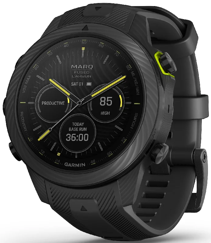 Mens Smart Watches iOS Compatible-Garmin MARQ Athlete Gen 2 Carbon Smartwatch