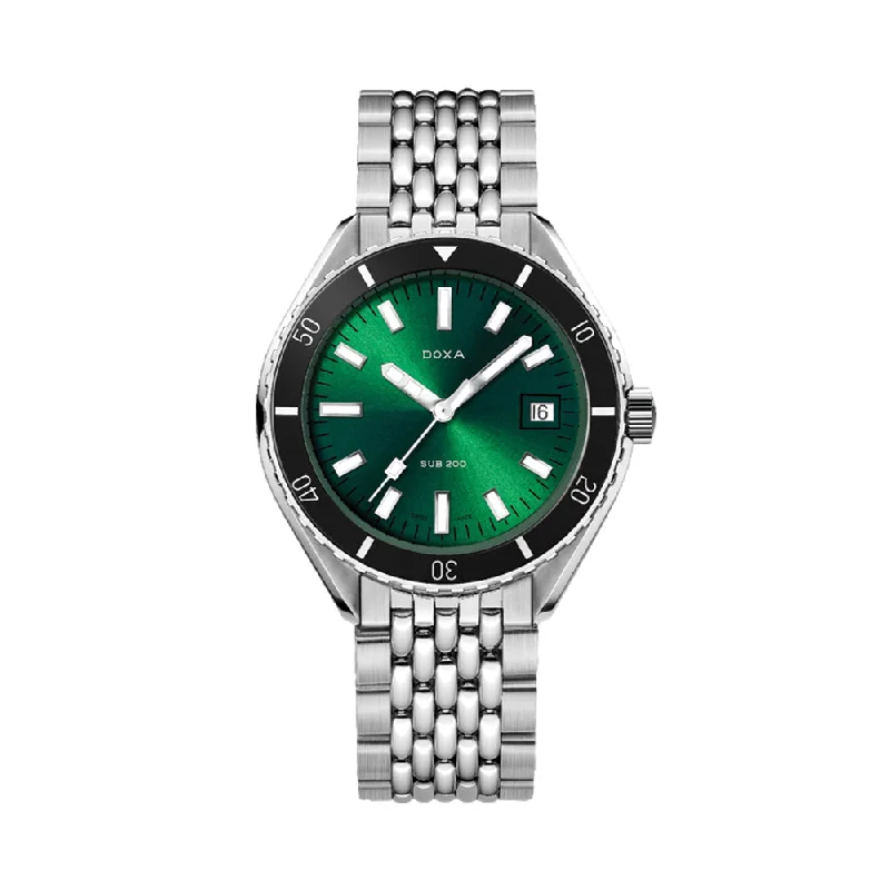 Citizen-Eco-Drive dress-Sub 200 Sea Emerald 42mm - Green on Bracelet