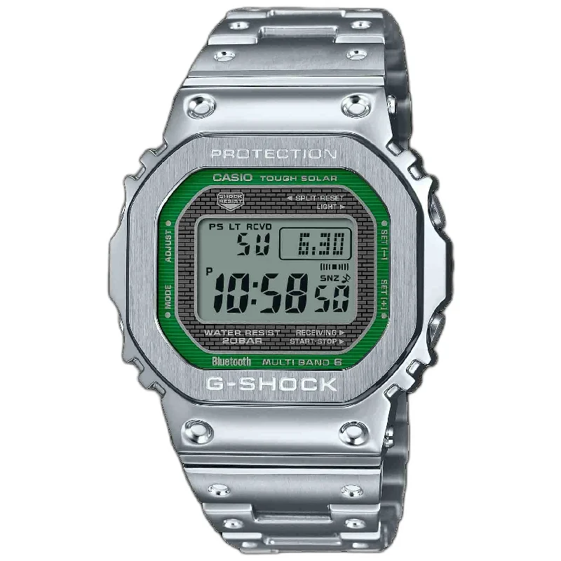 men's skeletonized watches for weekend wear -G-Shock GMWB5000 Digital Green