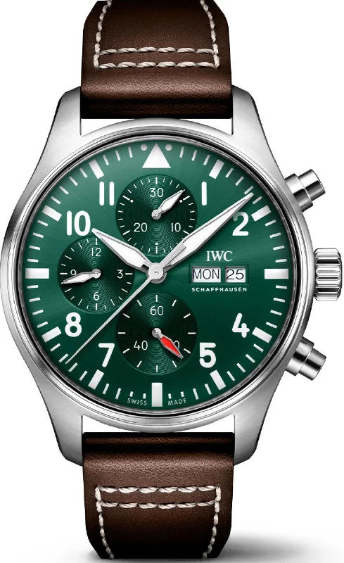 men's chronograph watches with vintage style design -IWC Pilots Chronograph