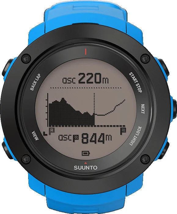 Smart Watches for Mens UV Index Tracking-Suunto Watch Ambit3 Verticle Blue