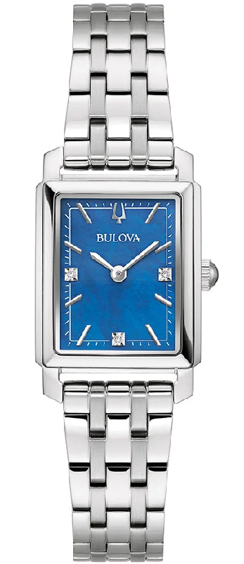 women's Bulova triple time zone watches -Bulova Diamond Ladies Bracelet