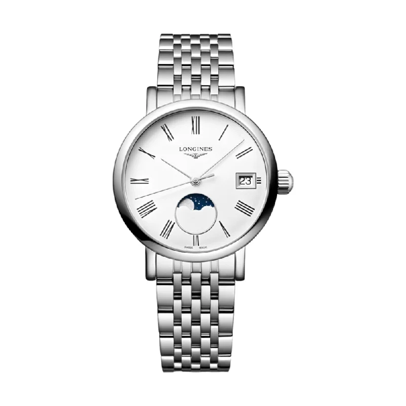 men's dive watches with moon phase -Elegant Moonphase Bracelet 30mm