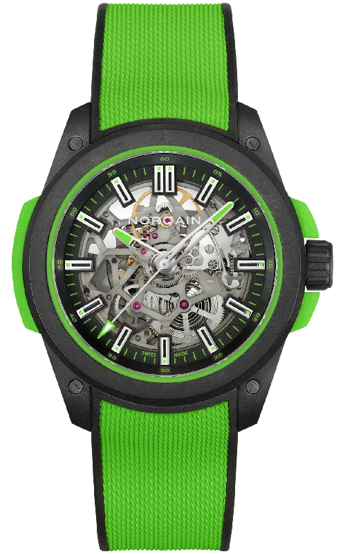 men's mechanical watches with chronograph design -Norqain Independence Wild One Skeleton 42mm Gecko men's mechanical watches with chronograph design -Norqain Independence Wild One Skeleton 42mm Gecko