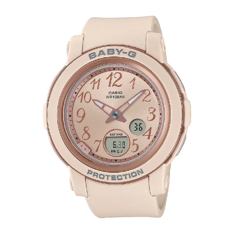 women's Casio stopwatch watches -CASIO BABY-G BGA-290SA-4ADR ANALOG-DIGITAL PINK BEIGE WOMEN WATCH women's Casio stopwatch watches -CASIO BABY-G BGA-290SA-4ADR ANALOG-DIGITAL PINK BEIGE WOMEN WATCH