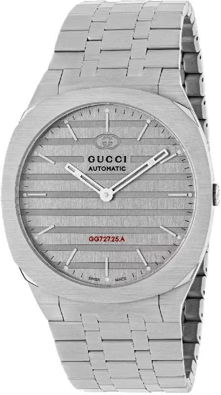 men's mechanical watches with Swiss SuperLuminova display -GUCCI 25H