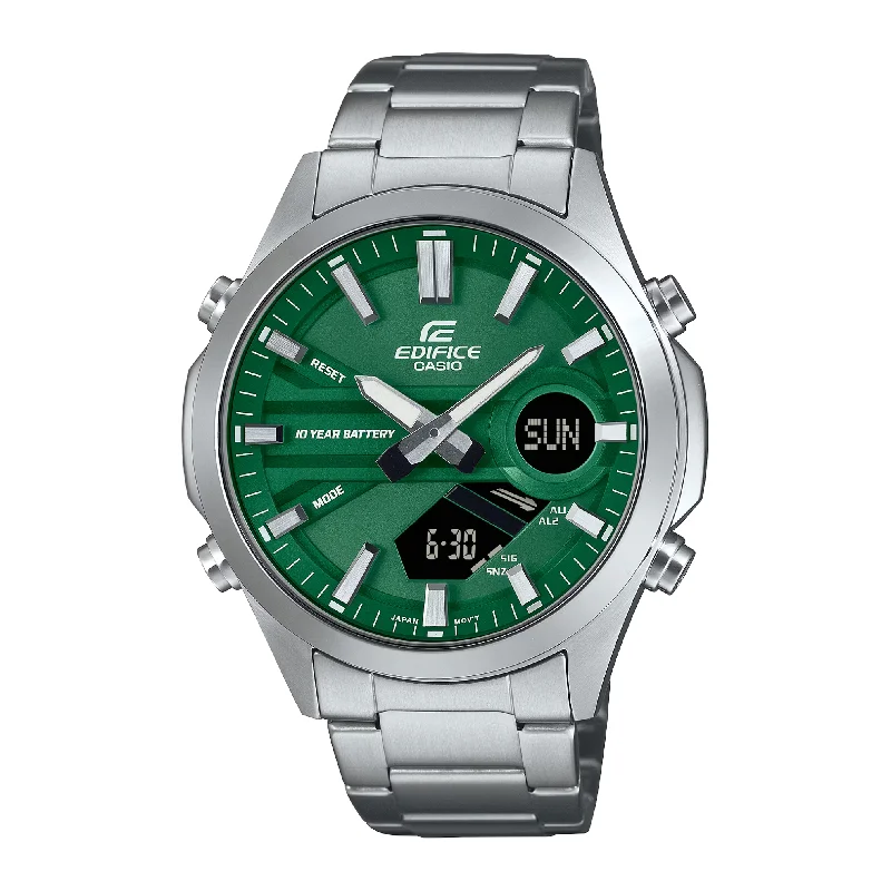 men's Cartier Swiss SuperLuminova design watches -CASIO EDIFICE EFV-C120D-3ADF ANALOG DIGITAL MEN WATCH