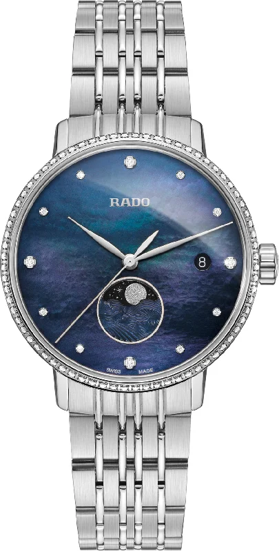 Rado women's watches with date function-​Rado Watch Coupole Classic Moonphase