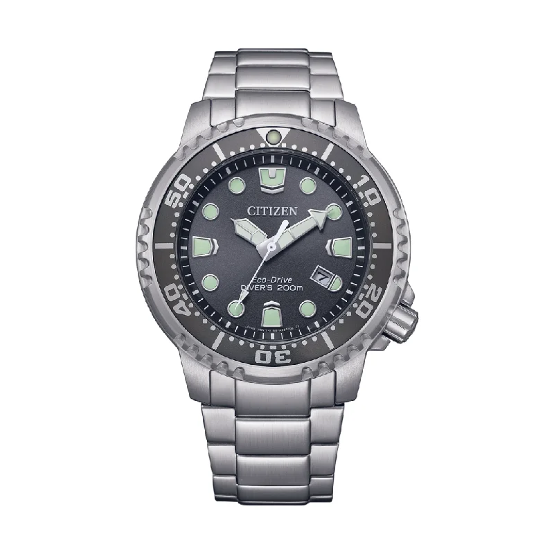 men's dive watches with day-night indicator -CITIZEN BN0167-50H PROMASTER DIVE ECO-DRIVE STAINLESS STEEL MEN WATCH