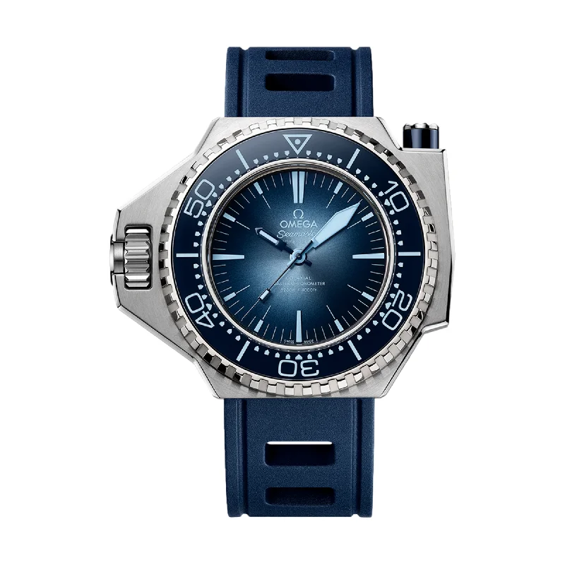 men's chronograph watches with tourbillon style design -Seamaster PloProf 1200M 45 mm - Blue on Strap men's chronograph watches with tourbillon style design -Seamaster PloProf 1200M 45 mm - Blue on Strap