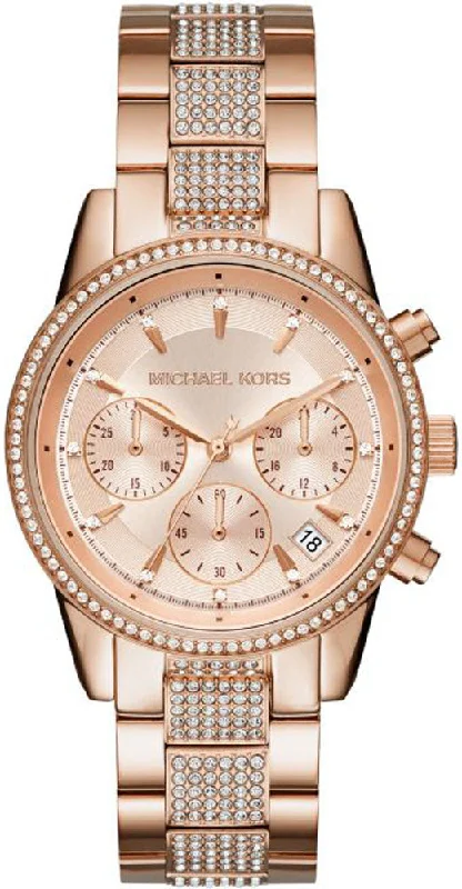 women's Michael Kors minimalist design watches -Michael Kors Ritz Chronograph Ladies