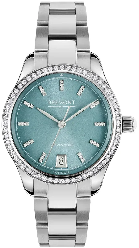 women's mechanical watches with domed design -Bremont Lady K Blue Bracelet