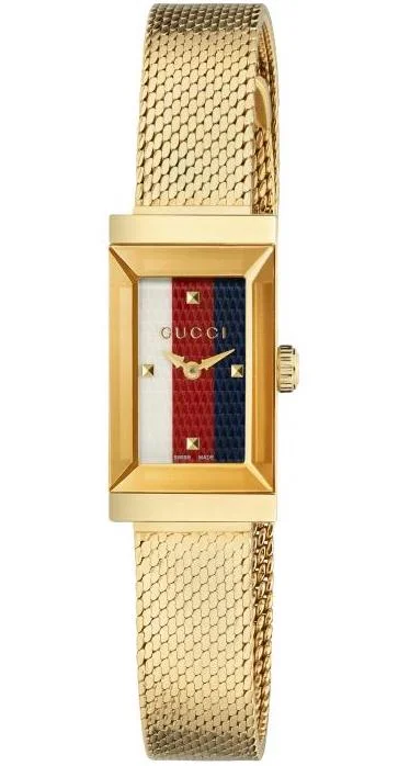 women's mechanical watches with double-domed design -Gucci G-Frame Ladies