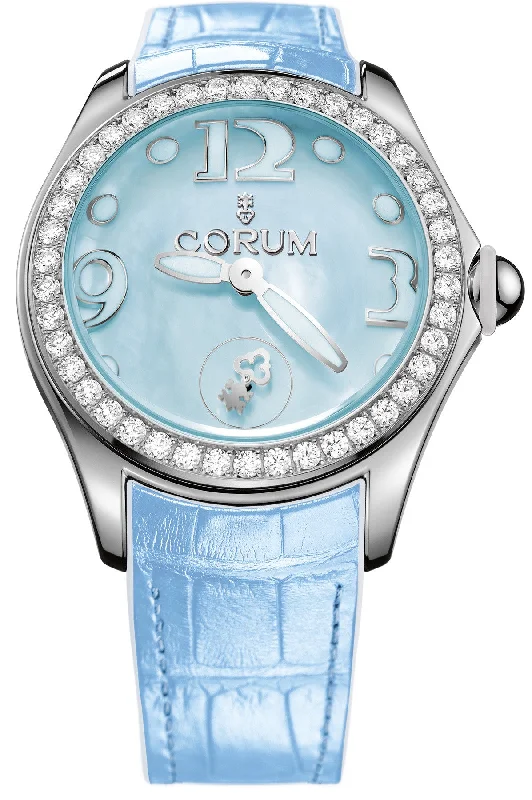 women's Corum monogram engraving watches -Corum Watch Bubble Mother of Pearl Ladies Blue Diamond women's Corum monogram engraving watches -Corum Watch Bubble Mother of Pearl Ladies Blue Diamond